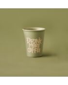 Espressotasse aus grünem Steinzeug, 100 ml