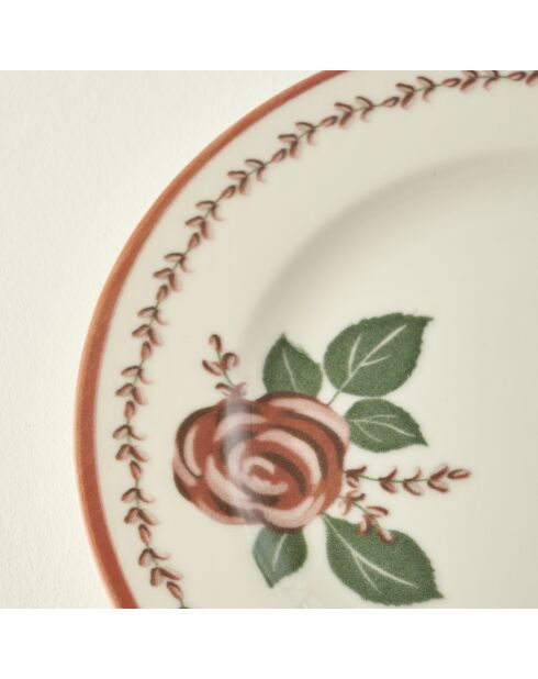 Lot de 6 assiettes à gâteaux multicolores - 21 cm