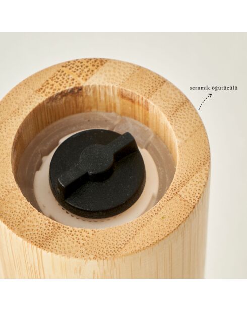 Trituratore Grace in bambù naturale - 17,5x4,5 cm