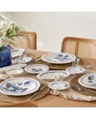 Set de desayuno Vanessa azul - 26 piezas