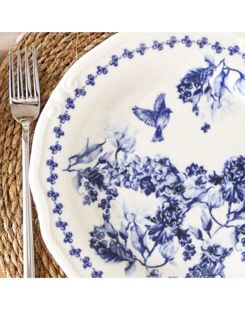 Set de desayuno Vanessa azul - 26 piezas