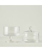 Plat à Biscuits 2 étages Alice naturel - 15x28 cm