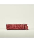 Jacquard-Handtuch in Burgunderrosa, 30 x 50 cm