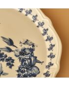 Assiette de service Vanessa bleue - 32 cm