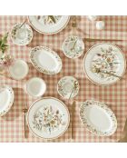 Set de desayuno multicolor Flores - 26 piezas