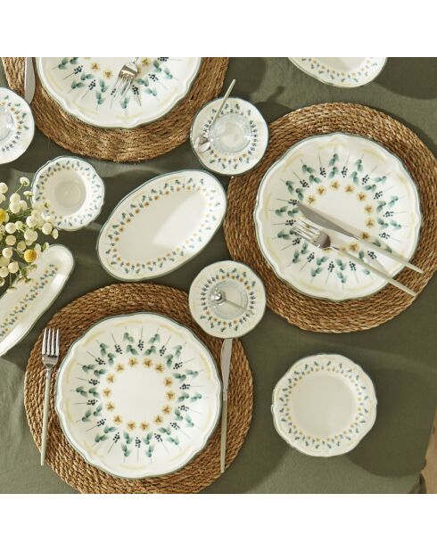 Set de desayuno verde Adelina - 26 piezas