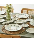 Set de desayuno verde Adelina - 26 piezas