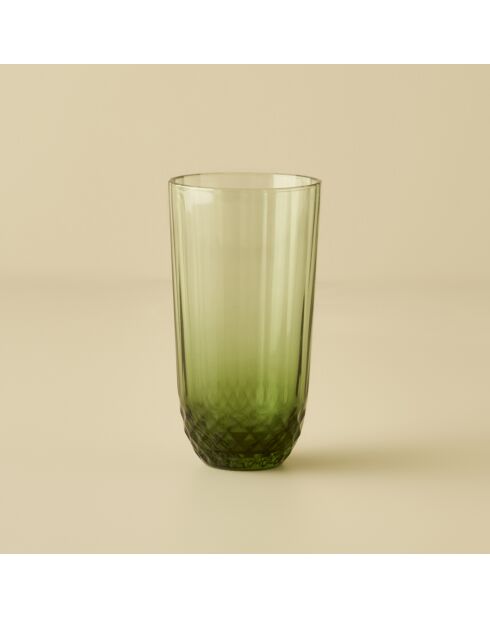 Colore Cut frisdrankglas groen - 345 cc