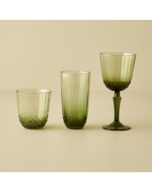 Colore Cut frisdrankglas groen - 345 cc