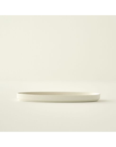 Plat de service Bon Appétit crème - 26x13 cm