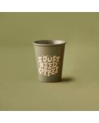 Tazzina da espresso in gres grigio - 100ml