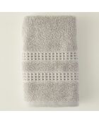 Asciugamano viso grigio Peggy - 50x90 cm