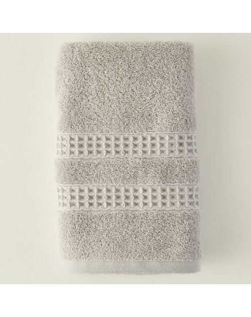 Toalla facial Peggy gris - 50x90 cm