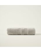 Asciugamano viso grigio Peggy - 50x90 cm