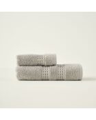Asciugamano viso grigio Peggy - 50x90 cm