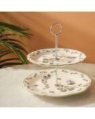 Plat à biscuits à deux étages Ocaliptus vert