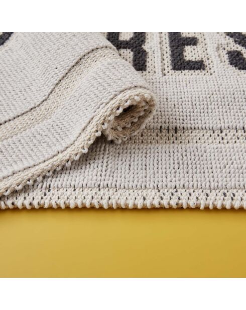 Lot de 2 Tapis imprimés Clean&Fresh blancs