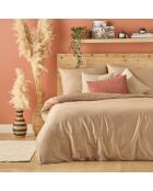 Copripiumino matrimoniale Arno in raso di visone 100% cotone - 260x240 cm