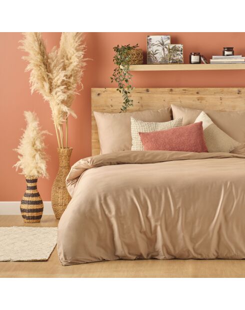 Copripiumino matrimoniale Arno in raso di visone 100% cotone - 260x240 cm