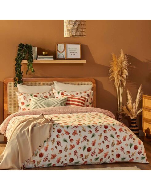 Copripiumino 100% cotone terracotta - 260x240 cm