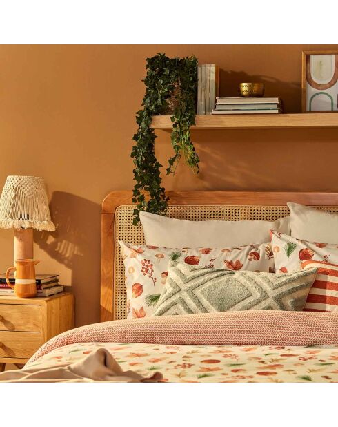 Copripiumino 100% cotone terracotta - 260x240 cm