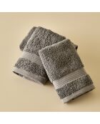 Set mit 3 Handtüchern Dorita Premium, grau, 30 x 50 cm