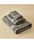 Set mit 3 Handtüchern Dorita Premium, grau, 30 x 50 cm