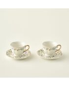 Set di 2 tazze da caffè Juliette multicolori