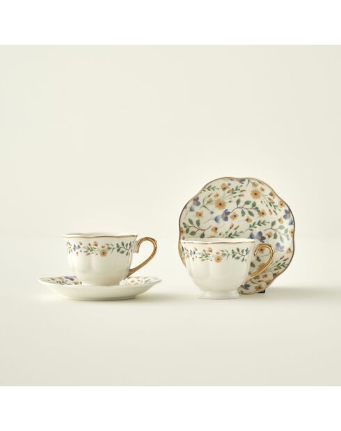 Set di 2 tazze da caffè Juliette multicolori