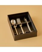 Lot de couverts à dessert Siena argentée - 18 pièces