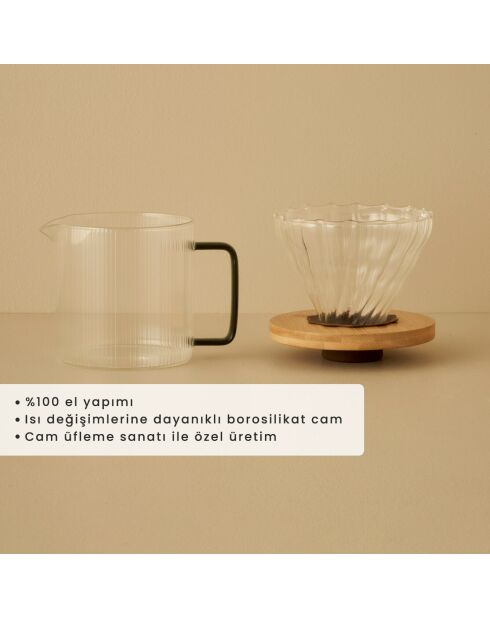 Cafetière filtre Tabarise naturelle - 600 cc