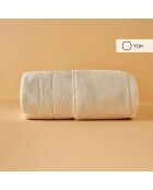Copripiumino matrimoniale di lusso in lana ecru - 140x220 cm