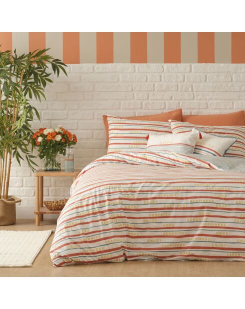 Copripiumino semplice per Capodanno 100% cotone multicolore - 240x220 cm