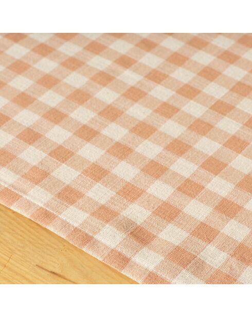 Nappe Pavia saumon - 150x150 cm
