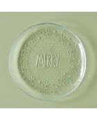 Assiette de service Merry Glass naturel - 28 cm