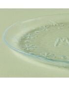Assiette de service Merry Glass naturel - 28 cm
