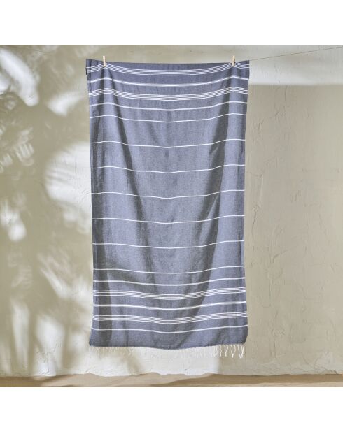 Peshtemal Alora Serviette anthrazit - 95x180 cm