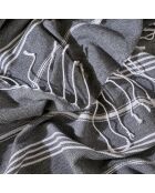 Peshtemal Alora Serviette anthrazit - 95x180 cm