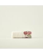 Cremefarbenes bedrucktes Handtuch - 30x50 cm
