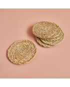 6 posavasos naturales Rafe - 10 cm