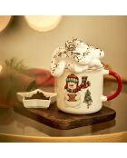 Tasse en porcelaine Bone multicolore - 300 cc