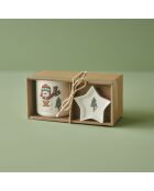 Tasse en porcelaine Bone multicolore - 300 cc