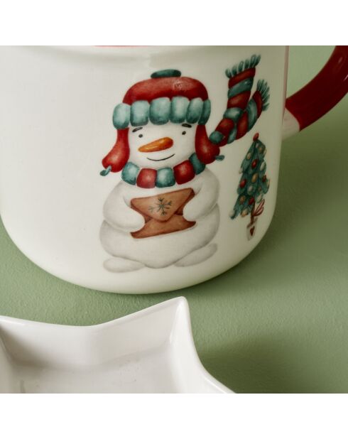 Bone porseleinen beker veelkleurig - 300cc