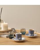 Set de 2 tazas de café Thankful azules