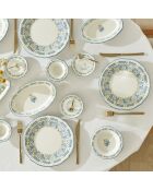 Set de desayuno azul Liana - 26 piezas