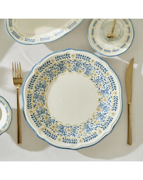 Set de desayuno azul Liana - 26 piezas