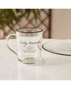 Schwarzer Glasbecher - 250 cc