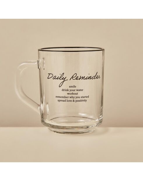 Schwarzer Glasbecher - 250 cc