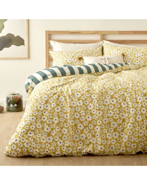 Copripiumino matrimoniale Naomi giallo - 200x220 cm