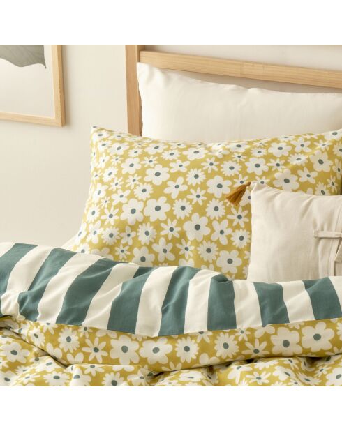 Copripiumino matrimoniale Naomi giallo - 200x220 cm